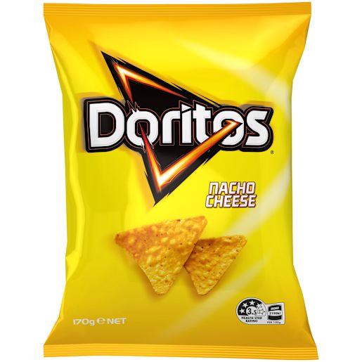 DORITOS NACHO CHEESE CORN CHIPS 170GM