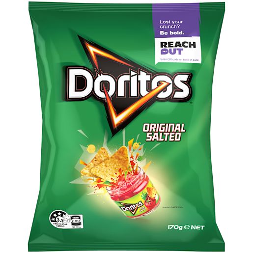 DORITOS ORIGINAL CORN CHIPS 170GM x12