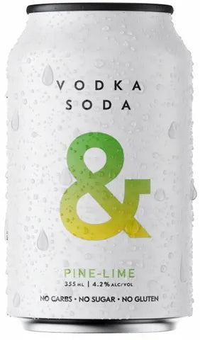 Ampersand Vodka Soda Pine Lime 4.2% 355ml x16
