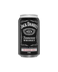 Jack Daniel & No Sugar Cola Can 375mL x 24