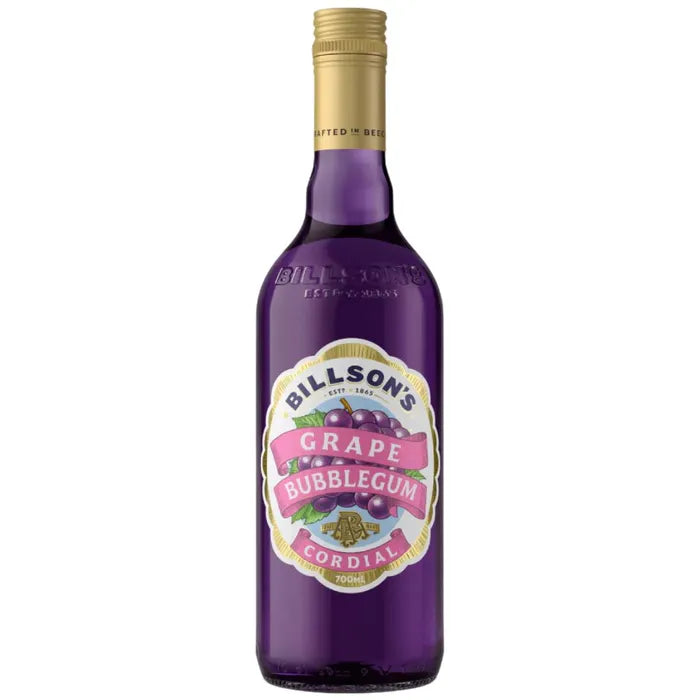 Billsons Grape Bubblegum Cordial 700ml