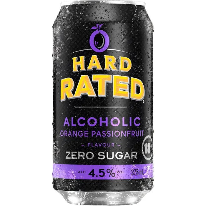 Hard Rated Passionfruit Zero 375ml x24