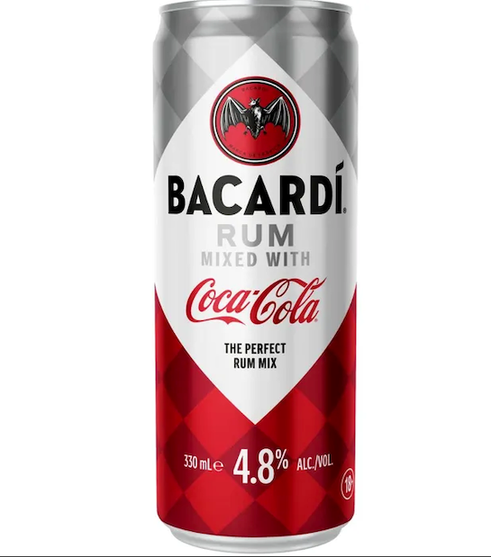 Bacardi Rum & Cola Can 330ml x24