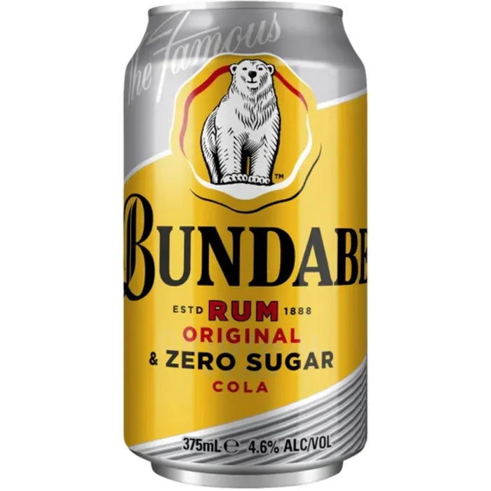 Bundaberg Bare & Zero Can 375ml x 24