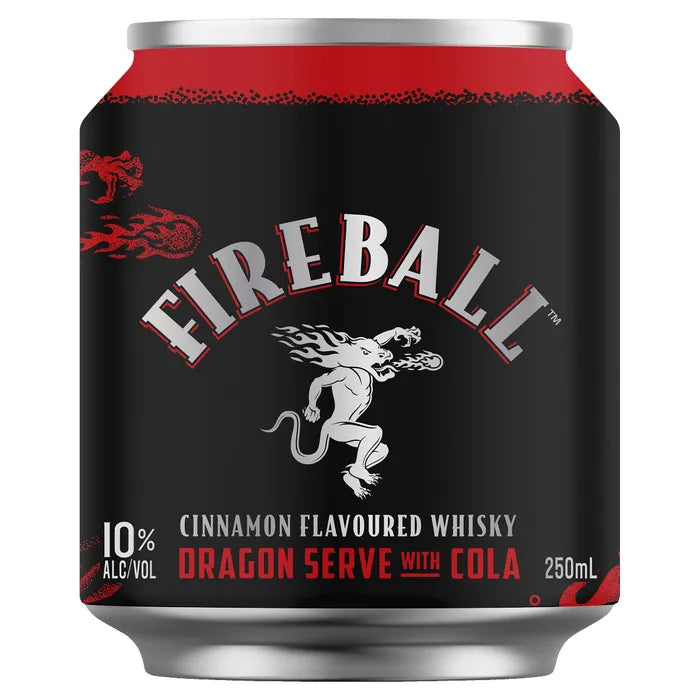 Fireball & Cola 10% Can 16 x 250ml