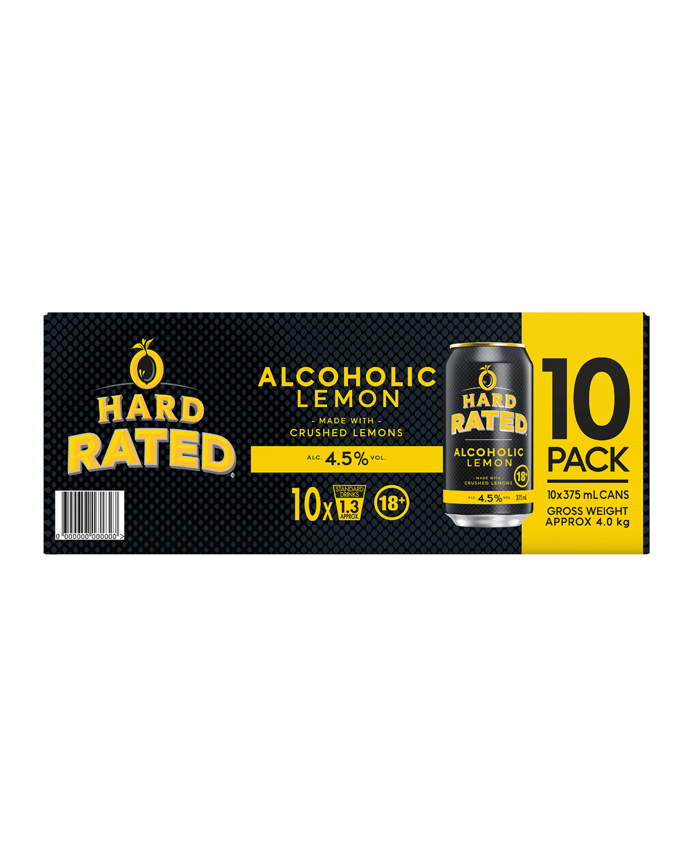 Hard Rated (Solo) 4.5% Can 375ml 10PK x 3