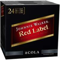 Johnnie Walker Red & Cola Cans 375ml X 24