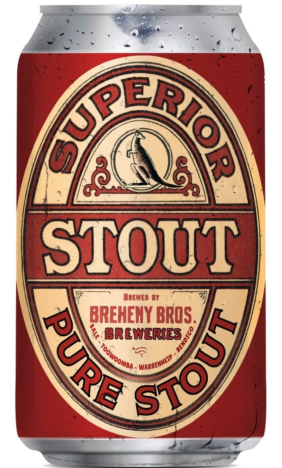 Breheny Brothers Superior Stout Cans 355mL Case