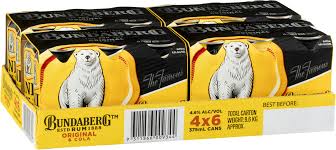 Bundaberg Yellow & Cola Cans 375ml x 24