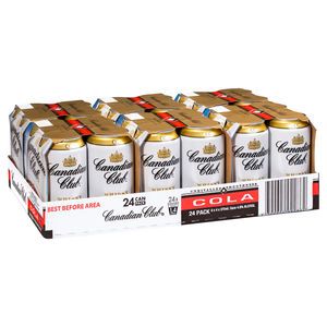 Canadian Club Whisky & Cola Cans 24 x 375mL