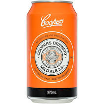 Coopers Mild Ale Cans 375ml x 24
