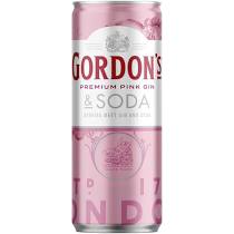 Gordons Pink Gin & Soda Cans 250ml x 24