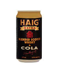 Haig Extra Whiskey & Cola Cans 375mL Case