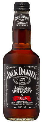 Jack Daniels & Cola Bottle 330mL Case