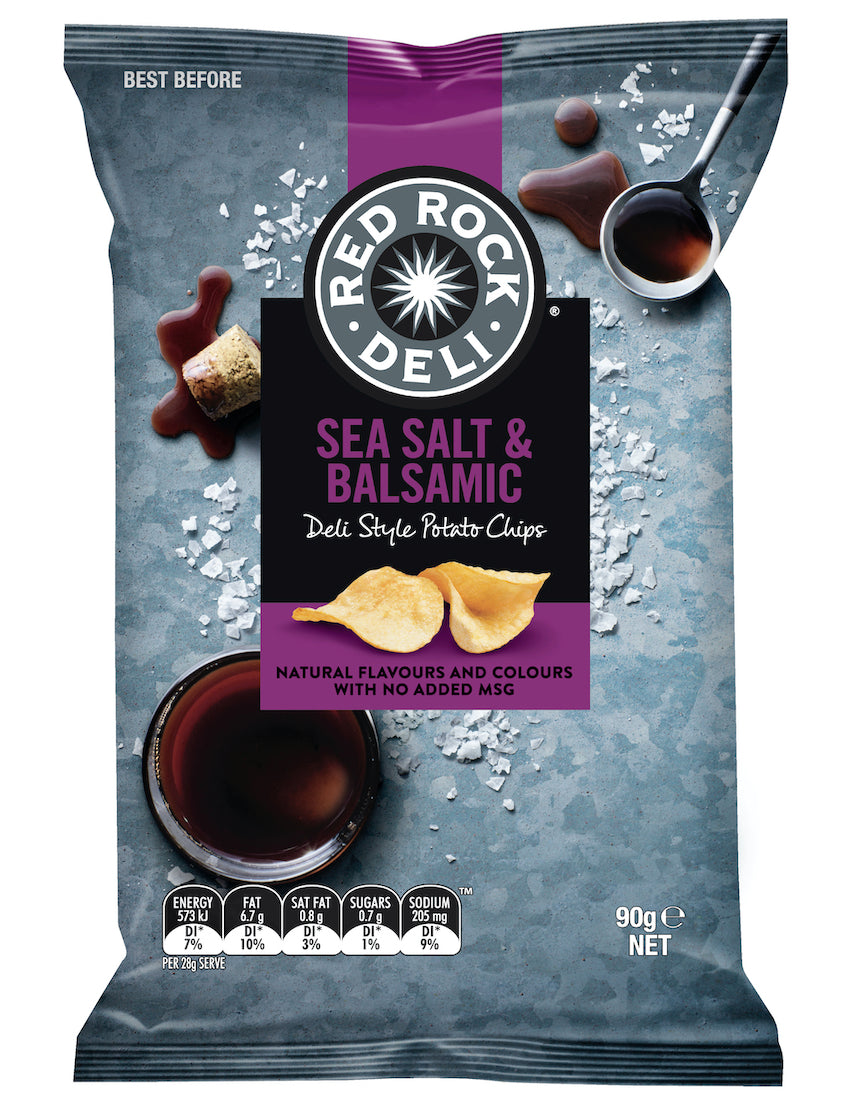 Red Rock Sea Salt & Balsamic Vinegar Carton 90g x 12