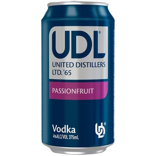 UDL Vodka Passionfruit Can 24 x 375mL
