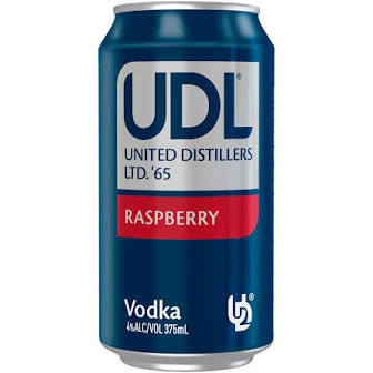 UDL Vodka Raspberry Can 24 x 375mL