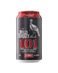Wild Turkey 101 & Cola Cans 375ml x 24