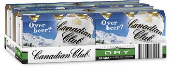 Canadian Club Whisky & Dry Cans 24 x 375mL