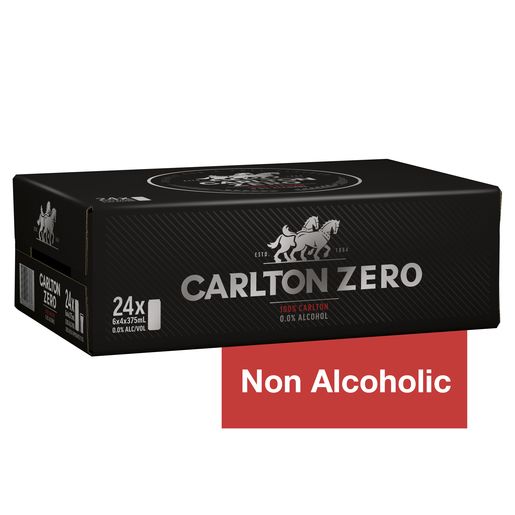 Carlton Zero Cans 375ml-24