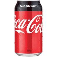 No Sugar Coca Cola - Cans 375ML x 24