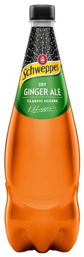 Schweppes Dry Ginger Ale 1.1L x 12