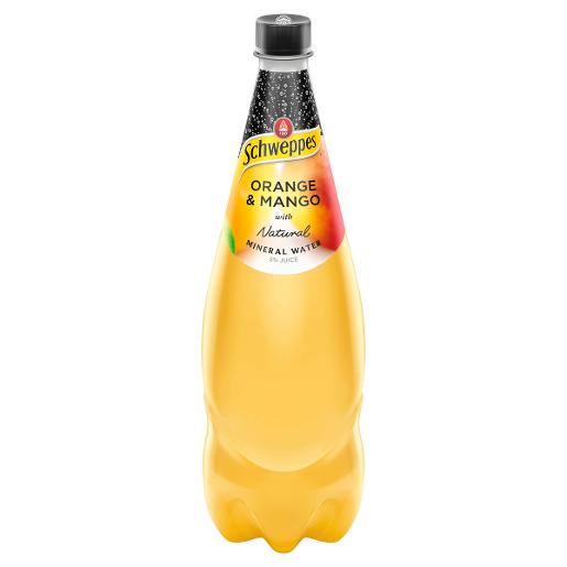 Schweppes Orange & Mango Mineral Water 1.1L x 12