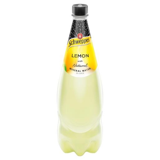 Schweppes Lemon Mineral Water 1.1L x 12