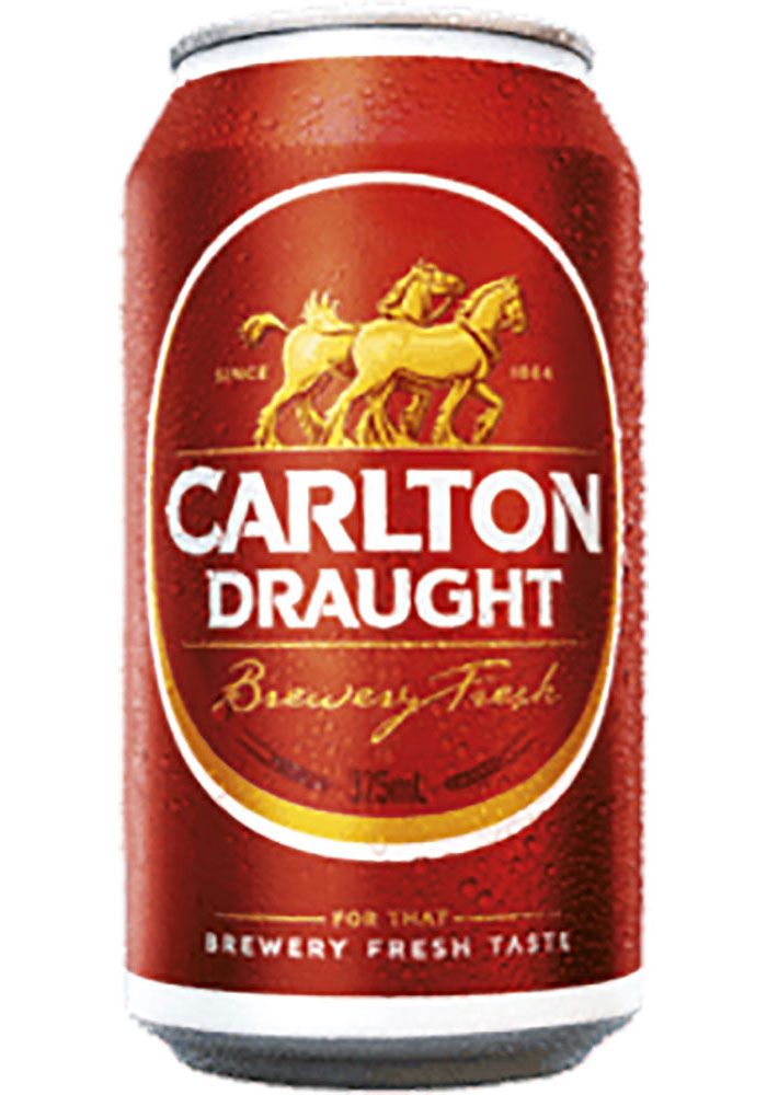 Carlton Draught Cans 375ml x 24