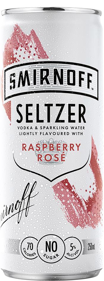 Smirnoff Seltzer Raspberry Rose 250ml-24