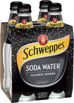 Schweppes Soda Water 300mL x 24